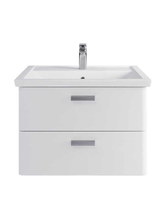 Тумба подвесная SanStar Gretta 70 Без раковины для ванной комнаты, белая