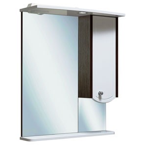 Шкаф зеркальный навесной RUNO Аликанте 60/правый