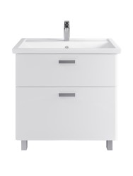 Тумба напольная SanStar Gretta 80 Без раковины для ванной комнаты, белая