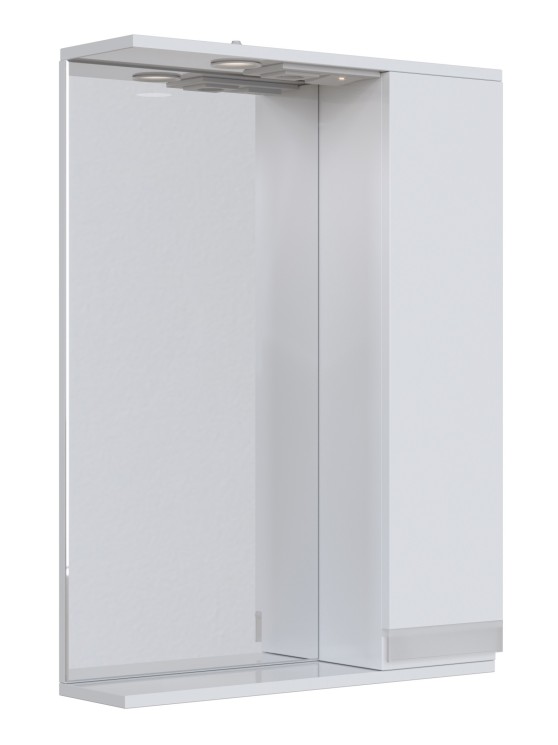 Зеркальный шкаф Sanstar Вита 60 П 1/дв, белый