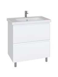 Тумба напольная Sanstar Arista 80 белая под ум-к Фостер 80 ВИТРИНА