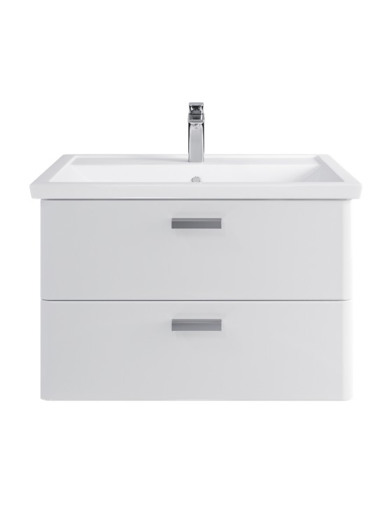 Тумба подвесная SanStar Gretta 80 Без раковины для ванной комнаты, белая