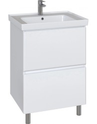 Тумба напольная Sanstar Arista 60 2ящ. белая под ум-к Грейс 60
