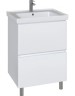 Тумба напольная Sanstar Arista 60 2ящ. белая под ум-к Грейс 60