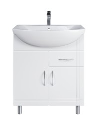 Тумба напольная Sanstar Вольга 70 белая под ум-к Балтика 70 ВИТРИНА