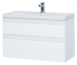 Тумба подвесная Sanstar Вита 100 белая под ум-к Фостер 100