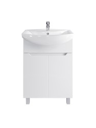 Тумба напольная Sanstar Лайн 60 белая под ум-к Грация 60 ВИТРИНА