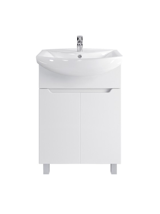 Тумба напольная Sanstar Лайн 60 белая под ум-к Грация 60 ВИТРИНА