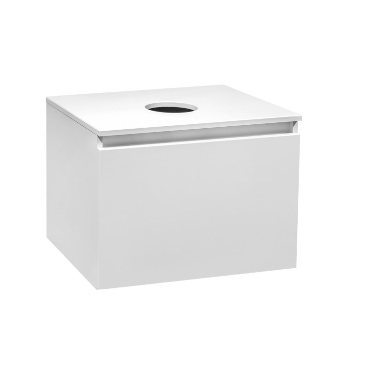 Тумба Runo Бари 60 белая под накладной умывальник 00-00001473 с ящиками