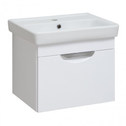 Тумба под раковину Runo Ибица 50 00000001046 подвесная Белая