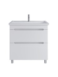 Тумба напольная SanStar Адель 80 Без раковины для ванной комнаты, белая (Фостер 800)