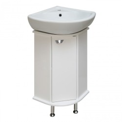 Тумба под раковину Runo угловая под умывальник Элегия  Браво 40 00000000947 с дверками