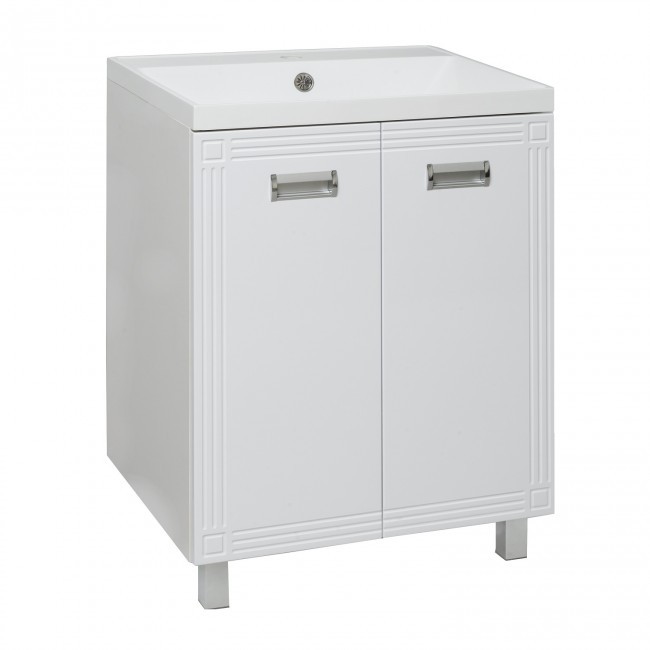 Тумба Руно Runo КАРАТ 60 599х454х800 с умывальником Beta 60