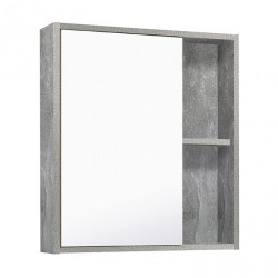 Зеркальный шкаф Runo серый бетон Эко 60 00-00001186