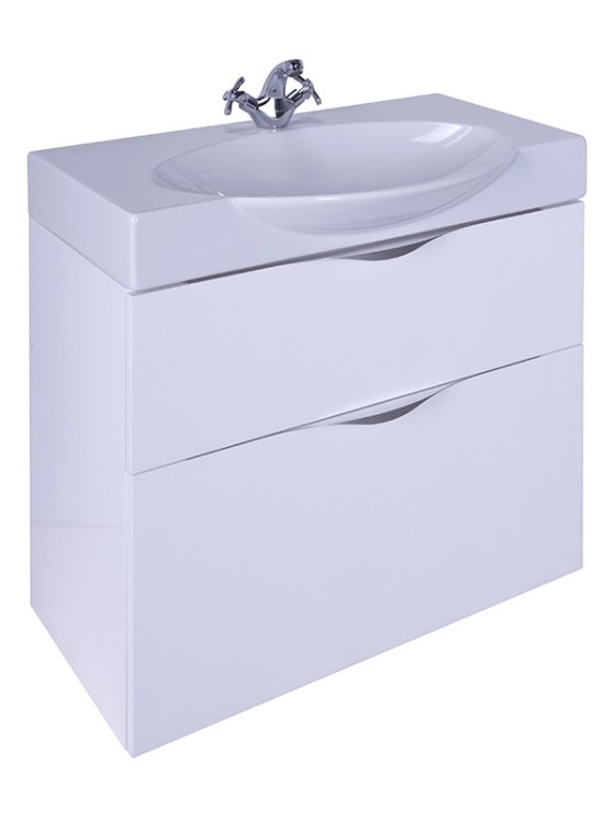 Тумба подвесная Sanstar Муза 75 белая под ум-к Infinity 76