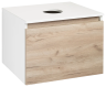 Тумба под раковину Runo крафт дуб Бари 60 00-00001374 с ящиками
