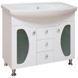 Тумба с умывальником RUNO Линда Люкс 85 (ум-к "Элегант 85)