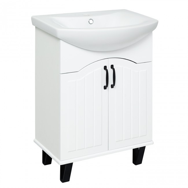 Тумба Руно Runo МАРСЕЛЬ 60 554х317х800 с умывальником Балтика 60