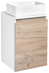 Тумба под раковину Runo крафт дуб Бари 40 00-00001372 с дверками