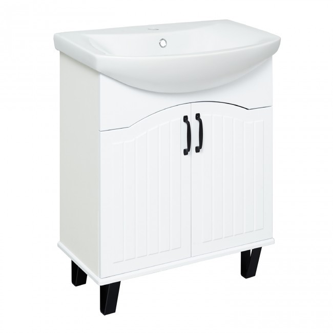 Тумба Руно Runo МАРСЕЛЬ 70 658х316х800 с умывальником Балтика 70