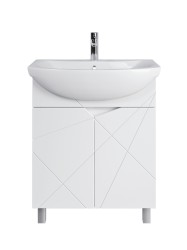 Тумба напольная SanStar Каскад 70 Без раковины для ванной комнаты, белая