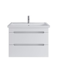 Тумба подвесная SanStar Адель 80 Без раковины для ванной комнаты, белая