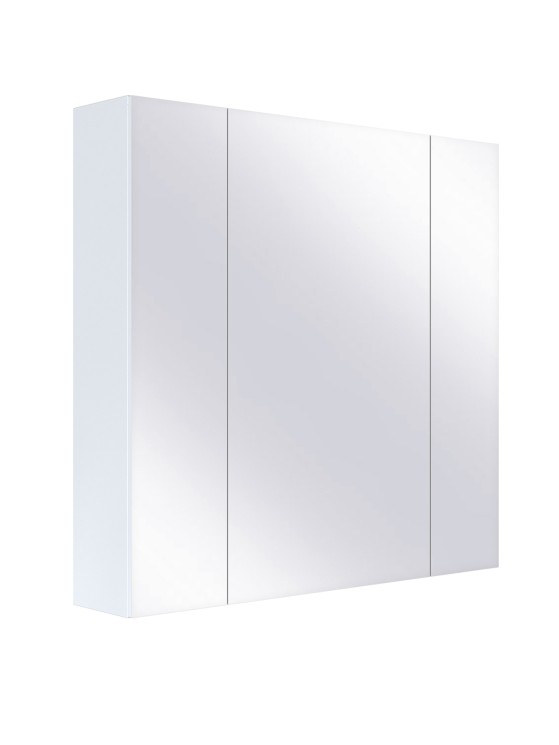 Зеркальный шкаф для ванной комнаты подвесной SanStar Универсальный 80 белый