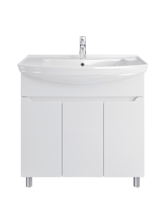 Тумба напольная Sanstar Bianca 85 белая под ум-к Стиль 85/ Лагуна 85