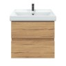 Тумба подвесная SanStar Lavanti 60 Без раковины для ванной комнаты Дуб вотан
