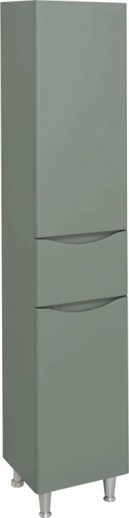 Пенал Runo цемент Афина 35 00-00001210 с дверками, с полками, с ящиками