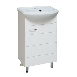 Тумба под раковину Runo под умывальник Уют 45 Кипарис 45 00000000880 с дверками