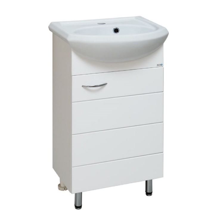 Тумба под раковину Runo под умывальник Уют 45 Кипарис 45 00000000880 с дверками