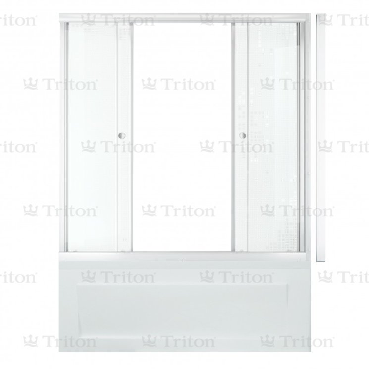 Штора Triton 2 двери Эко 1500, Фабрик, Белый