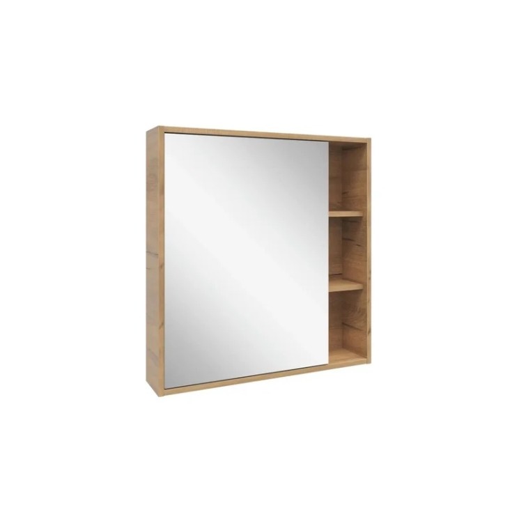 Зеркальный шкаф подвесной SanStar Lavanti 70 для ванной комнаты Дуб вотан