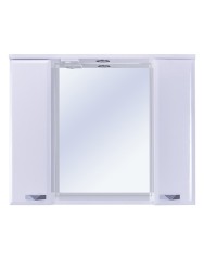Зеркальный шкаф Sanstar Cristal 100  2/дв, белый