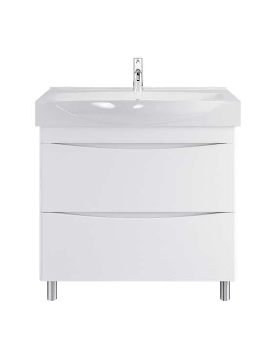 Тумба напольная SanStar Smile 85 Без раковины для ванной комнаты, белая