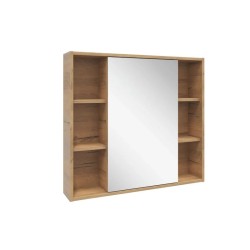 Зеркальный шкаф подвесной SanStar Lavanti 80 для ванной комнаты Дуб вотан