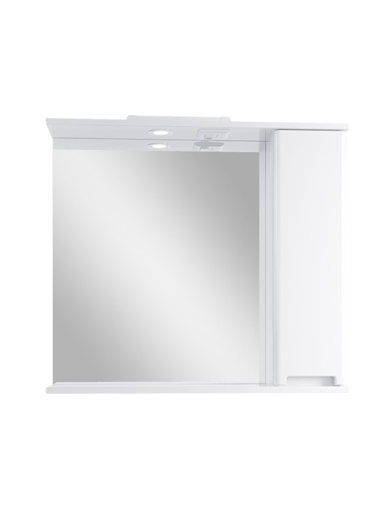 Зеркальный шкаф для ванной комнаты подвесной SanStar Ориана 80 белый