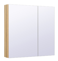 Зеркальный шкаф Руно Runo Дублин 70 дуб/белый