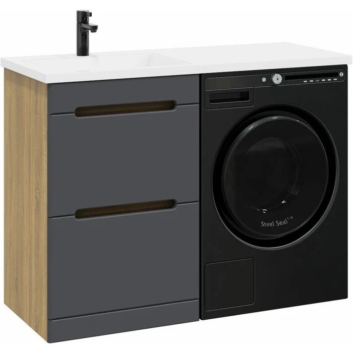 Тумба напольная SanStar Darko 50 Без раковины для ванной комнаты Дуб вотан, графит софт