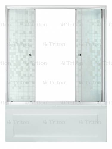 Штора Triton 2 двери 1500, Аква, Мозаика, Белый