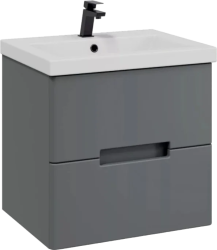 Тумба подвесная SanStar Noche 60 Без раковины для ванной комнаты Графит софт