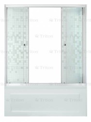 Штора Triton 2 двери 1700, Аква, Мозаика, Белый