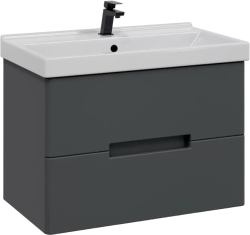 Тумба подвесная SanStar Noche 70 Без раковины для ванной комнаты Графит софт