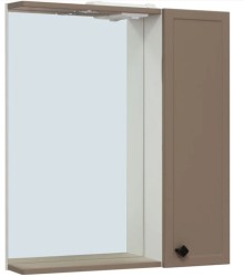 Зеркальный шкаф Руно Runo Римини 65 /правый/ бежевый