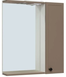 Зеркальный шкаф Руно Runo Римини 75 /правый/ бежевый