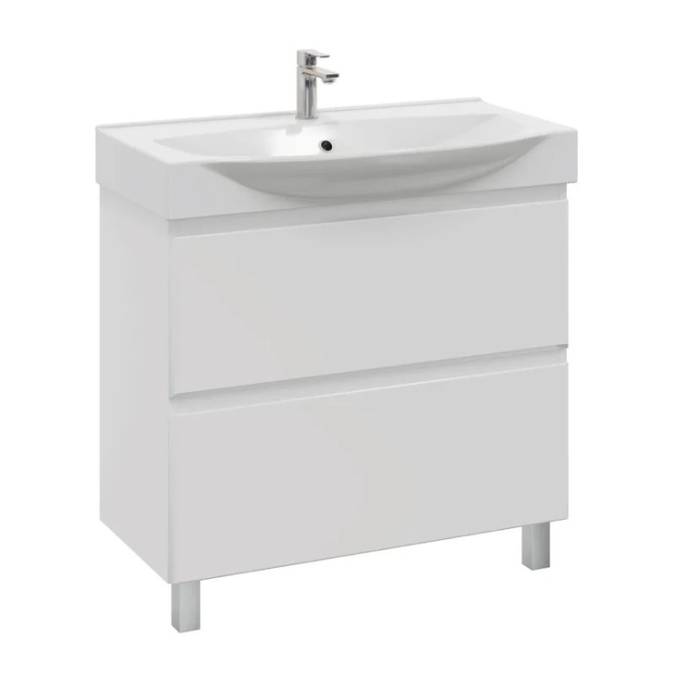 Тумба напольная SanStar Arista 85 Без раковины для ванной комнаты, белая