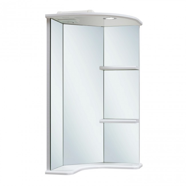 Зеркало Runo угловое Браво 40 00000000949 с полками