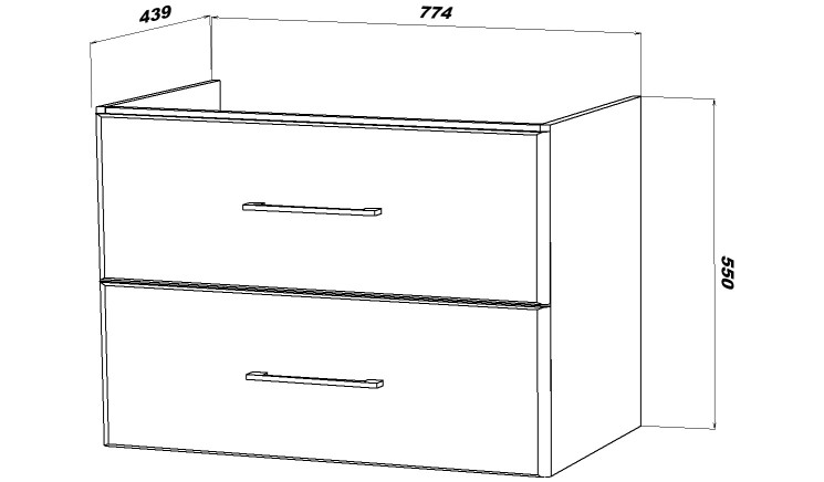 Тумба подвесная Sanstar Sorento 80 под ум-к Фостер 80