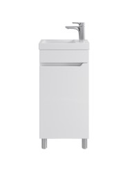 Тумба напольно-подвесная Sanstar Лайн 40 белая под ум-к Енисей 40/ Фест 40/ COMO 40